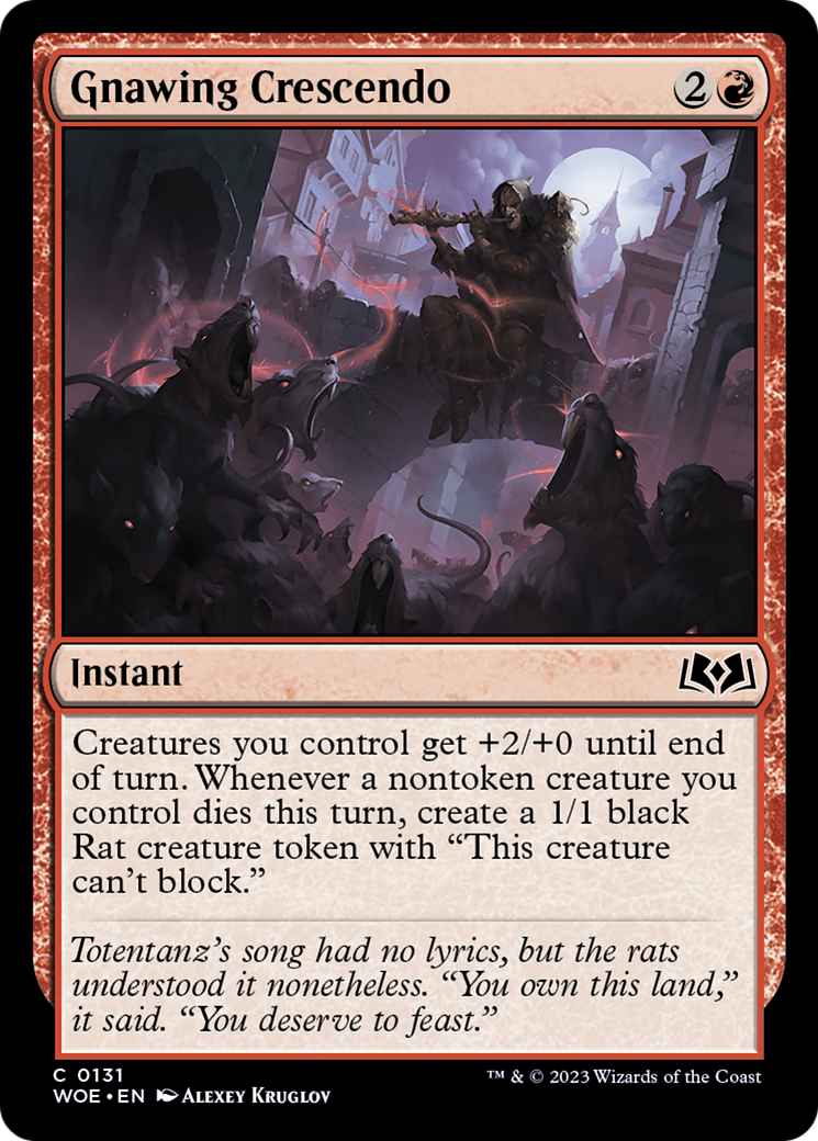 Gnawing Crescendo (131) [Wilds of Eldraine] foil - Deck Out Gaming