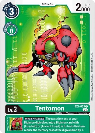 Tentomon (EX1-033) [Classic Collection] - Deck Out Gaming