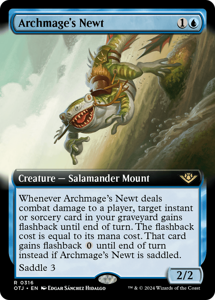 Archmage's Newt (Extended Art) (316) [Outlaws of Thunder Junction] foil - Deck Out Gaming