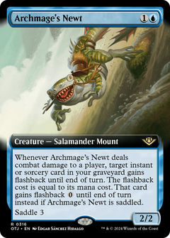 Archmage's Newt (Extended Art) (316) [Outlaws of Thunder Junction] foil - Deck Out Gaming