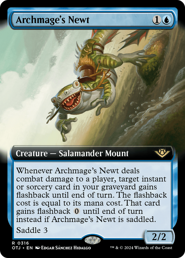 Archmage's Newt (Extended Art) (316) [Outlaws of Thunder Junction] foil - Deck Out Gaming