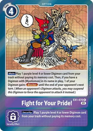 Fight for Your Pride! (EX1-070) [Classic Collection] Foil - Deck Out Gaming