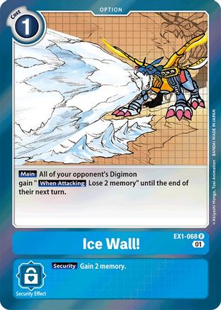 Ice Wall! (EX1-068) [Classic Collection] Foil - Deck Out Gaming