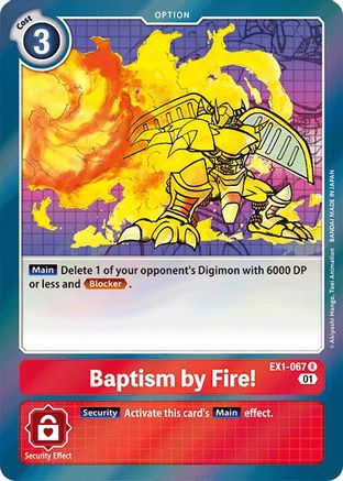 Baptism by Fire! (EX1-067) [Classic Collection] Foil - Deck Out Gaming