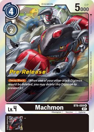 Machmon (BT6-059) [Double Diamond Pre-Release Cards] Foil - Deck Out Gaming