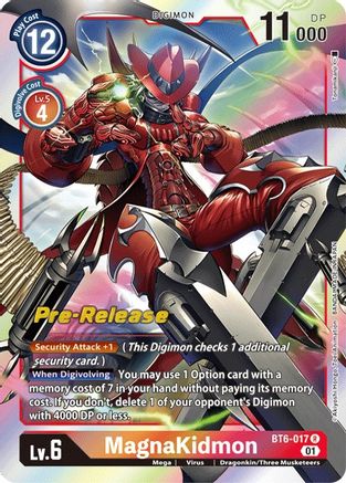 MagnaKidmon (BT6-017) [Double Diamond Pre-Release Cards] Foil - Deck Out Gaming