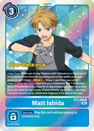 Matt Ishida (BT6-088) [Double Diamond Pre-Release Cards] Foil - Deck Out Gaming