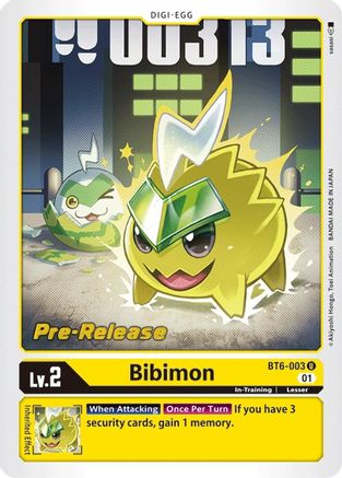 Bibimon (BT6-003) [Double Diamond Pre-Release Cards] Foil - Deck Out Gaming