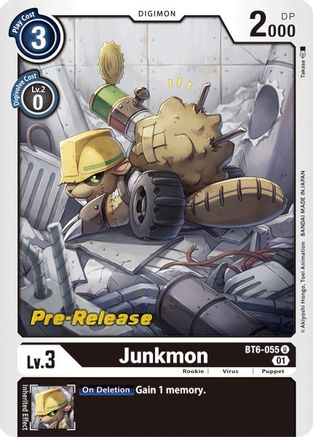 Junkmon (BT6-055) [Double Diamond Pre-Release Cards] Foil - Deck Out Gaming