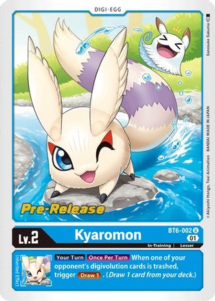 Kyaromon (BT6-002) [Double Diamond Pre-Release Cards] Foil - Deck Out Gaming