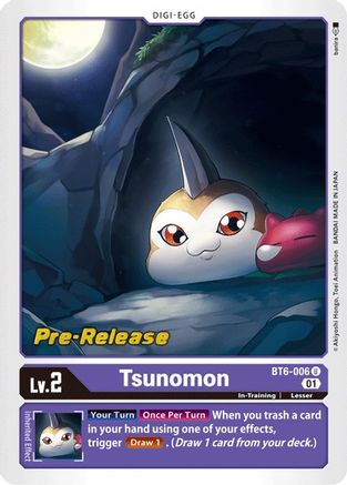 Tsunomon (BT6-006) [Double Diamond Pre-Release Cards] Foil - Deck Out Gaming