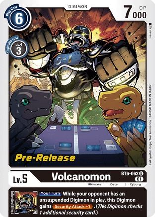 Volcanomon (BT6-062) [Double Diamond Pre-Release Cards] Foil - Deck Out Gaming