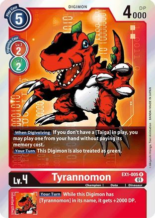 Tyrannomon (EX1-005) [Classic Collection] Foil - Deck Out Gaming