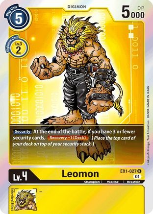 Leomon (EX1-027) [Classic Collection] Foil - Deck Out Gaming