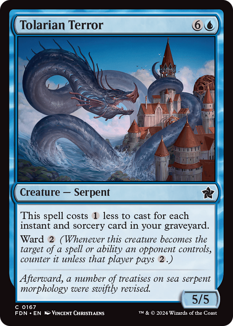 Tolarian Terror (167) [Foundations] foil - Deck Out Gaming