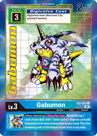 Gabumon (Alternate Art) (EX1-011) [Classic Collection] Foil - Deck Out Gaming