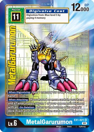 MetalGarurumon (Alternate Art) (EX1-021) [Classic Collection] Foil - Deck Out Gaming