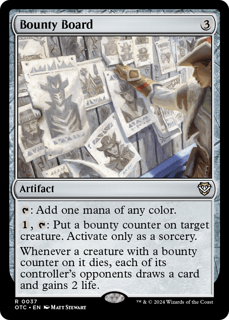 Bounty Board (37) [Outlaws of Thunder Junction Commander] - Deck Out Gaming