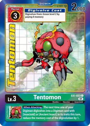 Tentomon (Alternate Art) (EX1-033) [Classic Collection] Foil - Deck Out Gaming