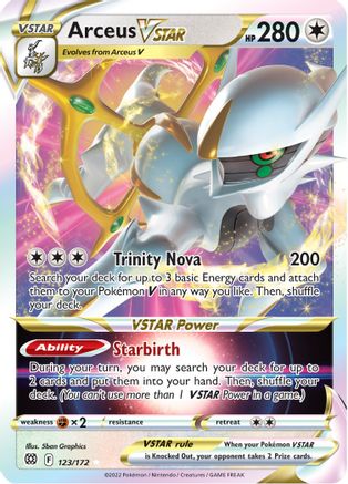 Arceus VSTAR (123) [SWSH09: Brilliant Stars] Holofoil - Deck Out Gaming