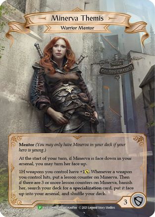 Minerva Themis - FAB044 (FAB044) [Flesh and Blood: Promo Cards] Rainbow Foil - Deck Out Gaming