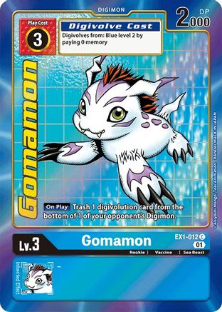 Gomamon (Alternate Art) (EX1-012) [Classic Collection] Foil - Deck Out Gaming