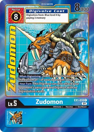 Zudomon (Alternate Art) (EX1-018) [Classic Collection] Foil - Deck Out Gaming