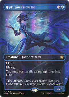 High Fae Trickster (Borderless) (Mana Foil) (375) [Foundations] foil - Deck Out Gaming
