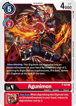 Agunimon - P-029 (P-029) [Revision Pack Cards] - Deck Out Gaming