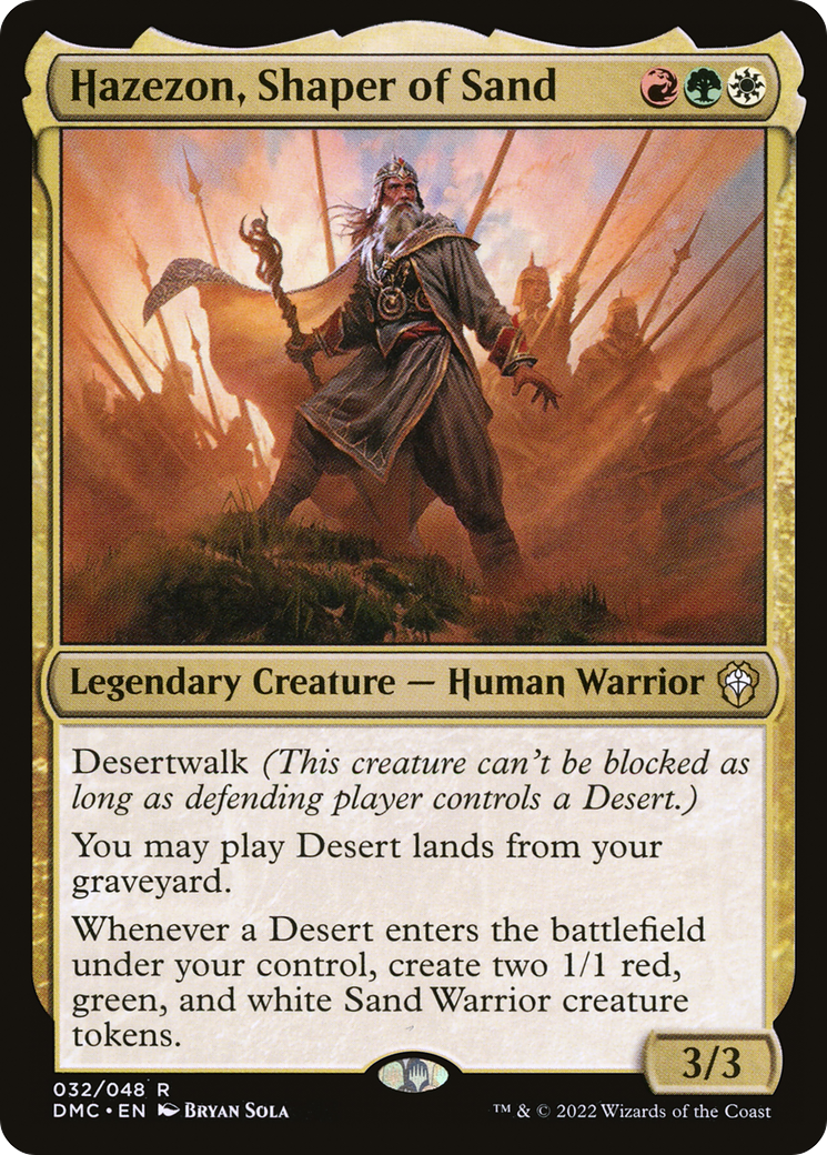 Hazezon, Shaper of Sand (32) [Dominaria United Commander] foil - Deck Out Gaming