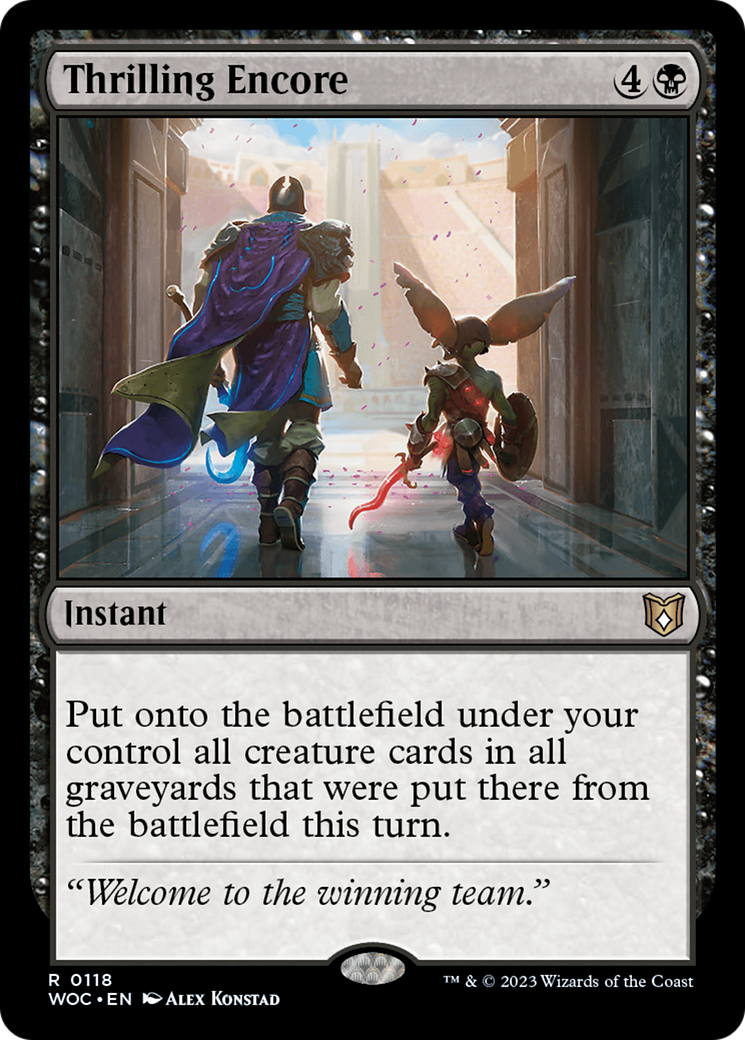 Thrilling Encore (118) [Wilds of Eldraine Commander] - Deck Out Gaming