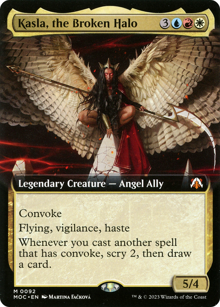 Kasla, the Broken Halo (Extended Art) (92) [March of the Machine Commander] - Deck Out Gaming