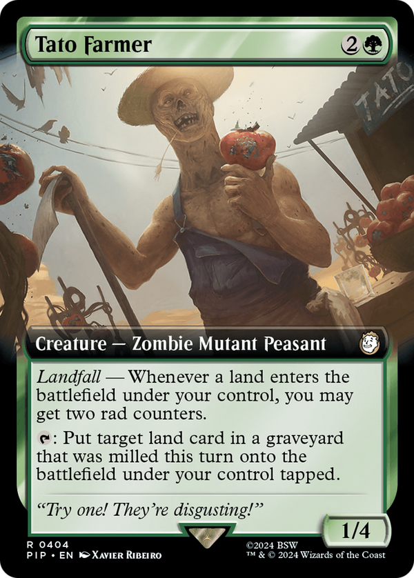 Tato Farmer (Extended Art) (404) [Fallout] foil - Deck Out Gaming