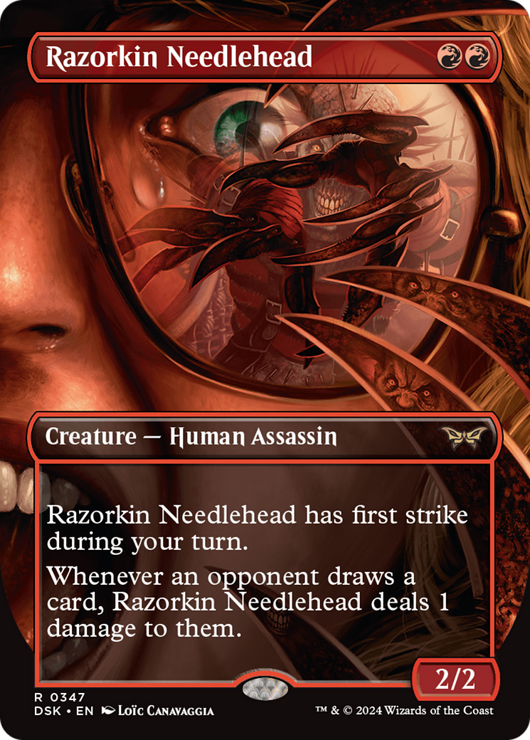 Razorkin Needlehead (Borderless) (347) [Duskmourn: House of Horror] - Deck Out Gaming