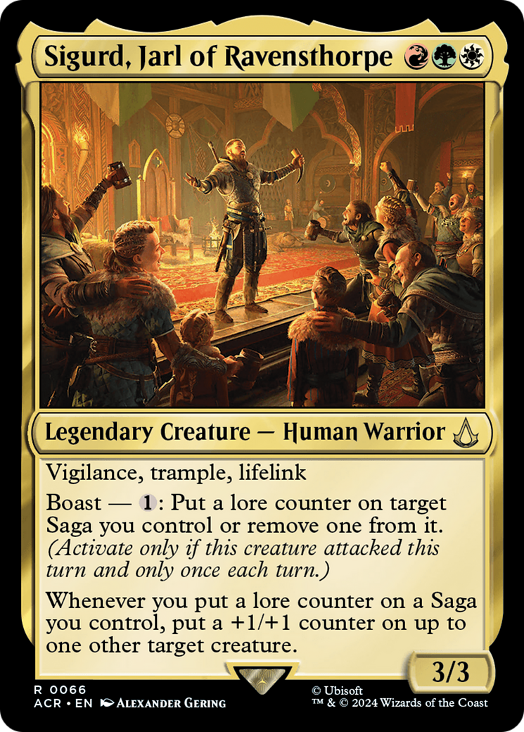 Sigurd, Jarl of Ravensthorpe (66) [Assassin's Creed] foil - Deck Out Gaming