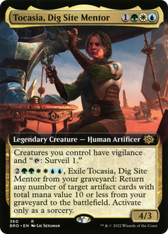 Tocasia, Dig Site Mentor (Extended Art) (360) [The Brothers' War] foil - Deck Out Gaming