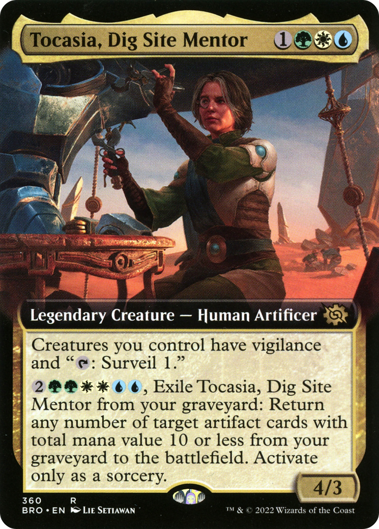 Tocasia, Dig Site Mentor (Extended Art) (360) [The Brothers' War] foil - Deck Out Gaming