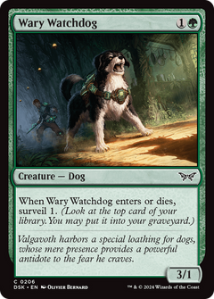 Wary Watchdog (206) [Duskmourn: House of Horror] foil - Deck Out Gaming