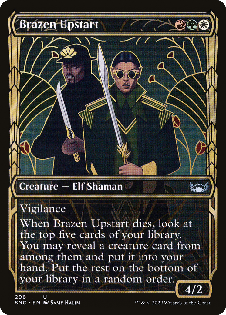Brazen Upstart (Showcase) (296) [Streets of New Capenna] - Deck Out Gaming