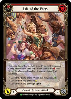 Life of the Party (Red) - LGS084 (LGS084) [Flesh and Blood: Promo Cards] Rainbow Foil - Deck Out Gaming