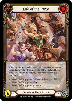 Life of the Party (Yellow) - LGS085 (LGS085) [Flesh and Blood: Promo Cards] Rainbow Foil - Deck Out Gaming