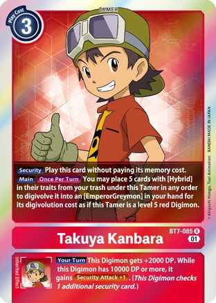 Takuya Kanbara (BT7-085) [Next Adventure] Foil - Deck Out Gaming