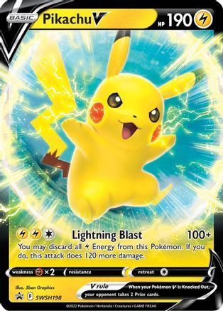 Pikachu V - SWSH198 (SWSH198) [SWSH: Sword & Shield Promo Cards] Holofoil - Deck Out Gaming
