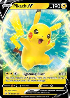 Pikachu V - SWSH198 (SWSH198) [SWSH: Sword & Shield Promo Cards] Holofoil - Deck Out Gaming
