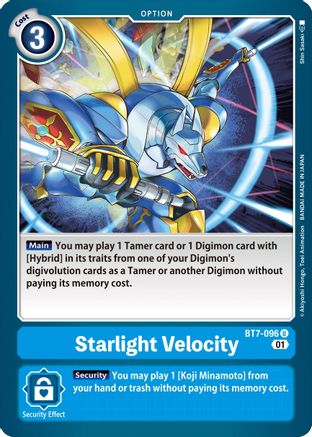 Starlight Velocity (BT7-096) [Next Adventure] - Deck Out Gaming