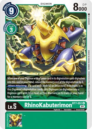 Rhinokabuterimon (BT7-051) [Next Adventure] - Deck Out Gaming