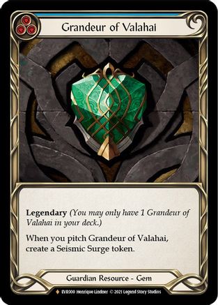 Grandeur of Valahai (EVR000) [Everfest] 1st Edition Cold Foil - Deck Out Gaming