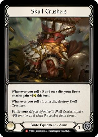 Skull Crushers (EVR001) [Everfest] 1st Edition Cold Foil - Deck Out Gaming