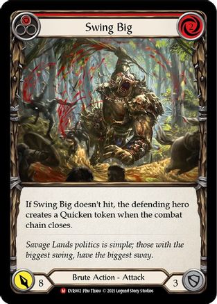 Swing Big (EVR002) [Everfest] 1st Edition Rainbow Foil - Deck Out Gaming