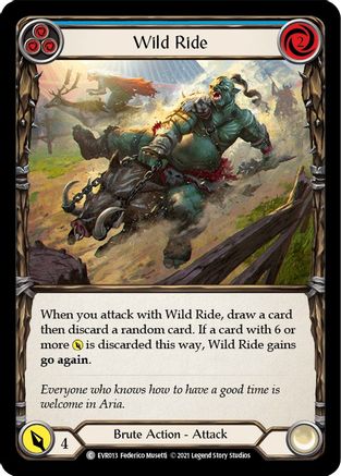 Wild Ride (Blue) (EVR013) [Everfest] 1st Edition - Deck Out Gaming